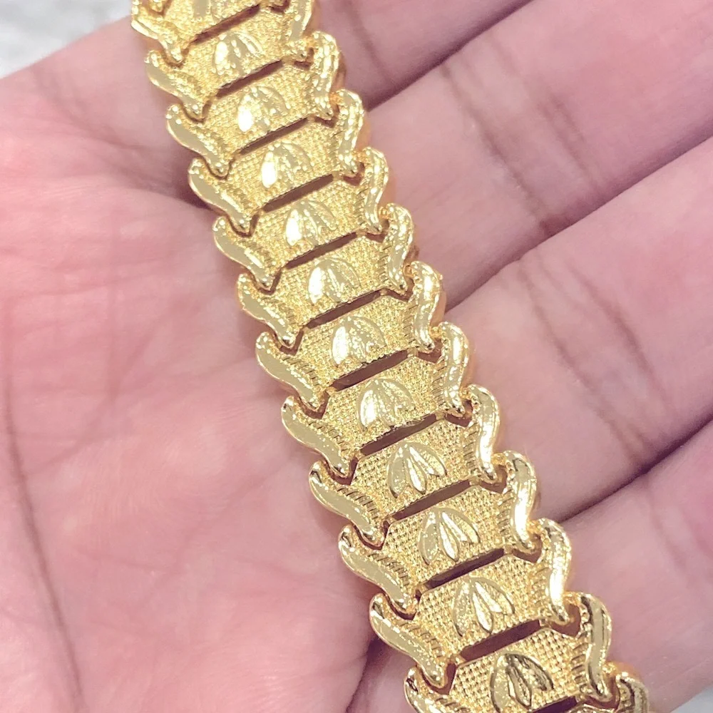 New 18k Titanium Stainless Steel Unisex Bracelet - Picture 3 of 5